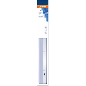 Osram LED sottopensile Linear Flat Eco, argento-nero, 37 cm. Luce LED nella scatola.