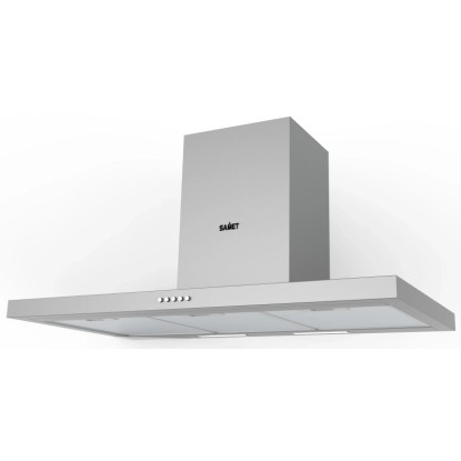 Cappa a parete in acciao Embla 90 cm grigio