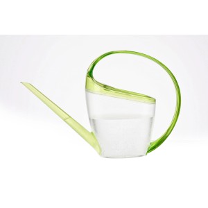 Annaffiatoio Scheurich Loop, trasparente/verde, 1,4 l. Annaffiatoio moderno con corpo trasparente e manico verde.