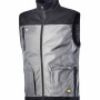 Gilet da lavoro grigio t.b.t. con zip e tasche per uomo.