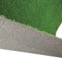 Dettaglio di erba sintetica: superficie verde, parte inferiore grigia.
