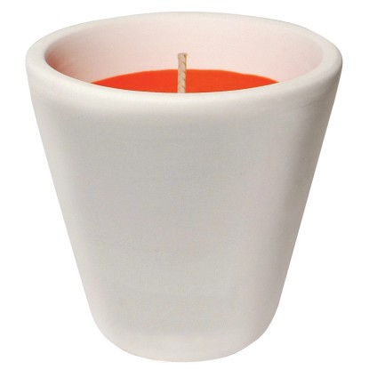 Antizanzare bicchiere in terracotta al geraniolo Flortis Ø 8 cm