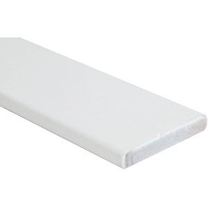 Profilo bianco t.b.t. per accessori per porte, vista dettaglio.