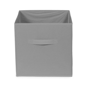 Cubo portaoggetti pieghevole grigio Simply 31x31x31 cm