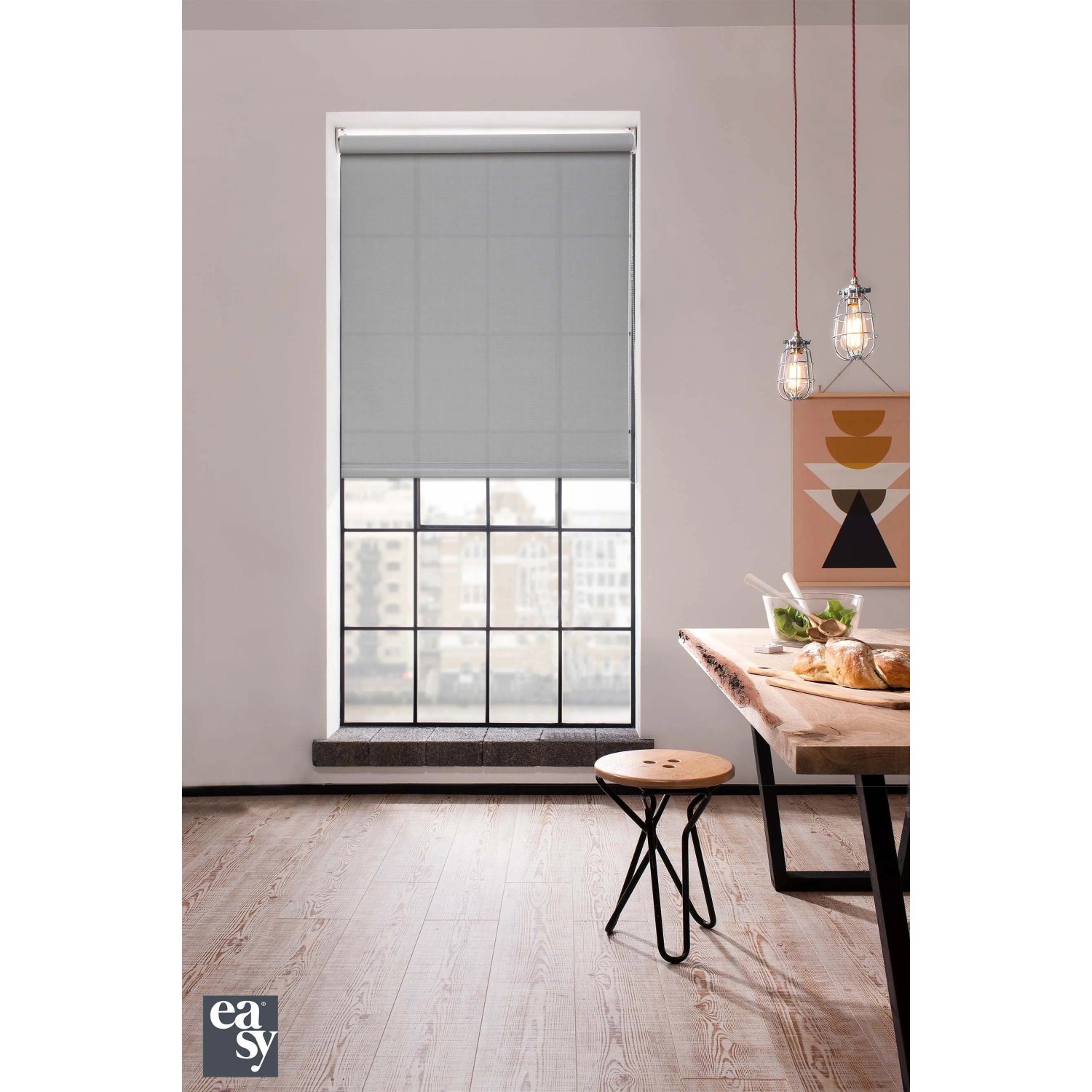 Tenda a rullo semifiltrante Rodi L 150 x H 252 cm grigio scuro_11