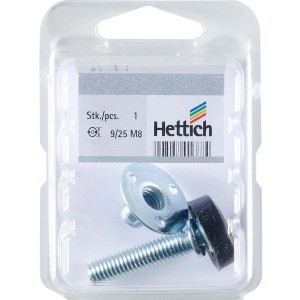 Vite di livellamento Hettich M8 con dado per gambe mobili.