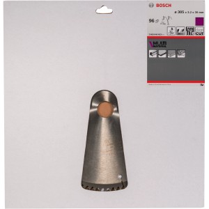 Lama per sega circolare Bosch Multi Material, 305 mm, per tagli precisi in vari materiali.