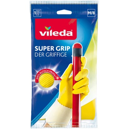 Guanti antiscivolo in lattice Vileda Super Universal Grip tg M