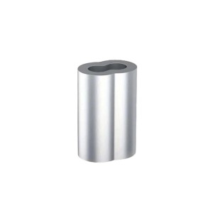 Morsetto per fune metallica in alluminio argentato per Altre catene.