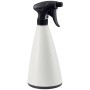 Nebulizzatore bianco con spruzzatore nero.