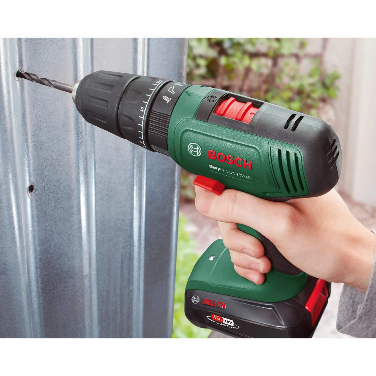 Trapano A Batteria Bosch EasyImpact 18V-38 - Con 1 Batteria 2.5Ah, Custodia, Per Legno, Metallo E Muratura