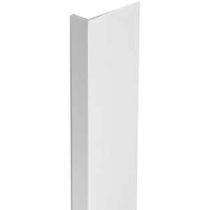 Profilo angolare asimmetrico in PVC bianco Arcansas, 40x10x2600 mm.