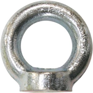 Bullone ad anello color argento per connessioni sicure.