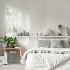 Piastrella gres porcellanato effetto marmo lucido bianco e rett. 1,44 m²