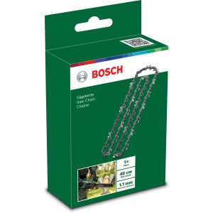 Catena per motosega Bosch in confezione verde, accessorio per motoseghe.