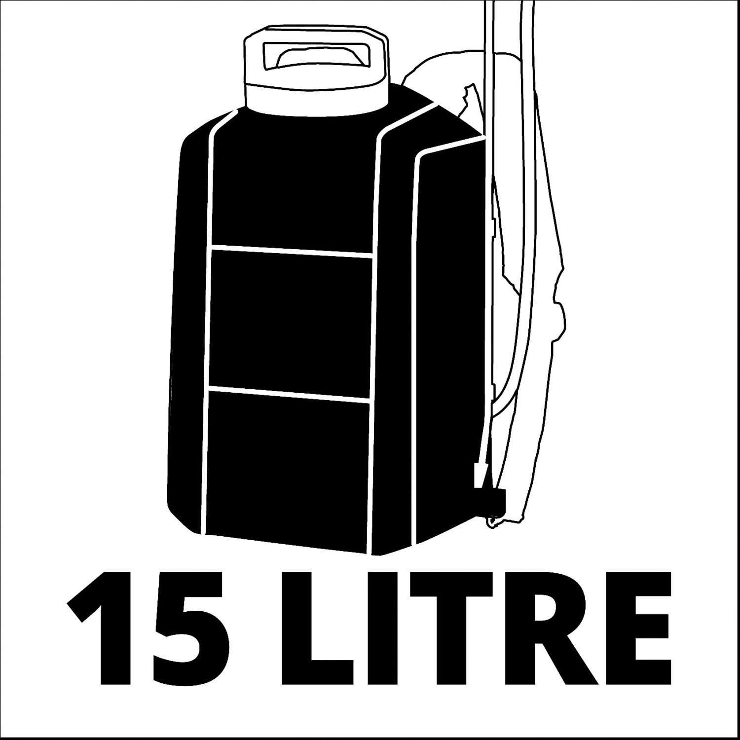 Einhell Power X-Change GE-WS 18/150 Li-Solo spruzzatore a batteria, serbatoio da 15 litri.