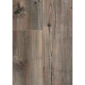 Pavimento laminato Comfort Hemlock Rustic, 8 mm di spessore, effetto legno rustico con venature.
