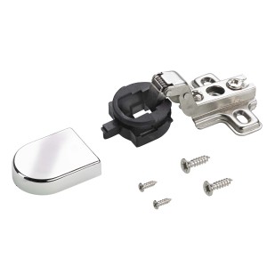 Set cerniera per mobili con viti e copertura, adatto a vari mobili.