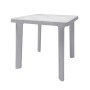 Tavolo da giardino Rodi in polipropilene grigio perla 80x80 cm