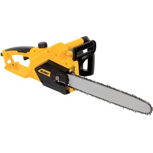 Motosega elettrica Blinky gialla per la lavorazione del legno.