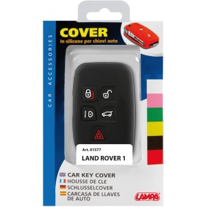 Cover chiave per Land Rover 1, silicone, nero. Accessorio cura auto.
