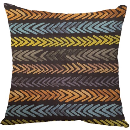 Fodera per cuscino a fantasia spiga multicolor 50x50 cm