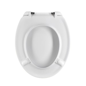 Sedile WC bianco t.b.t. della categoria Sedili WC, vista dall'alto.