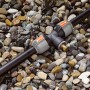Valvola di drenaggio Gardena con filettatura da 19 mm (3/4) per sistemi di irrigazione su letto di ghiaia.