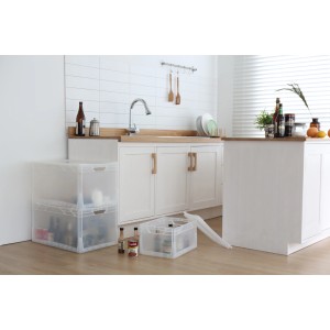 Coperchio grigio per box Eurobox-System 60x40 cm, adatto per scatole di stoccaggio, per una conservazione senza polvere.