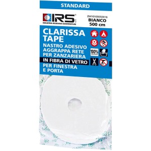 Nastro adesivo bianco t.b.t. Clarissa per zanzariere, 500cm.