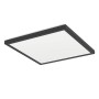Plafoniera LED quadrata Eglo Rovito, 29 cm, nera. Illuminazione moderna.