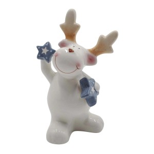 Alce decorativo con stelle, decorazione natalizia festiva per la tua casa.