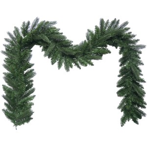 Ghirlanda natalizia verde in abete.