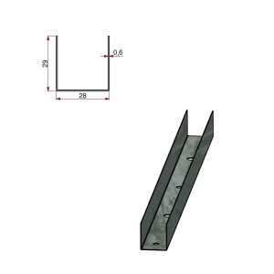Profilo t.b.t. per cartongesso, accessorio per pannelli in cartongesso.