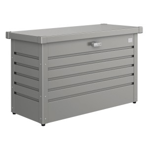 Biohort Box per il tempo libero 100 in grigio quarzo metallizzato: Box metallico per riporre gli utensili da giardino.