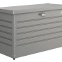 Biohort Box per il tempo libero 100 in grigio quarzo metallizzato: Box metallico per riporre gli utensili da giardino.