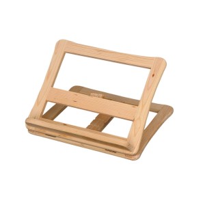 t.b.t. Cavalletto in legno chiaro per accessori artistici.