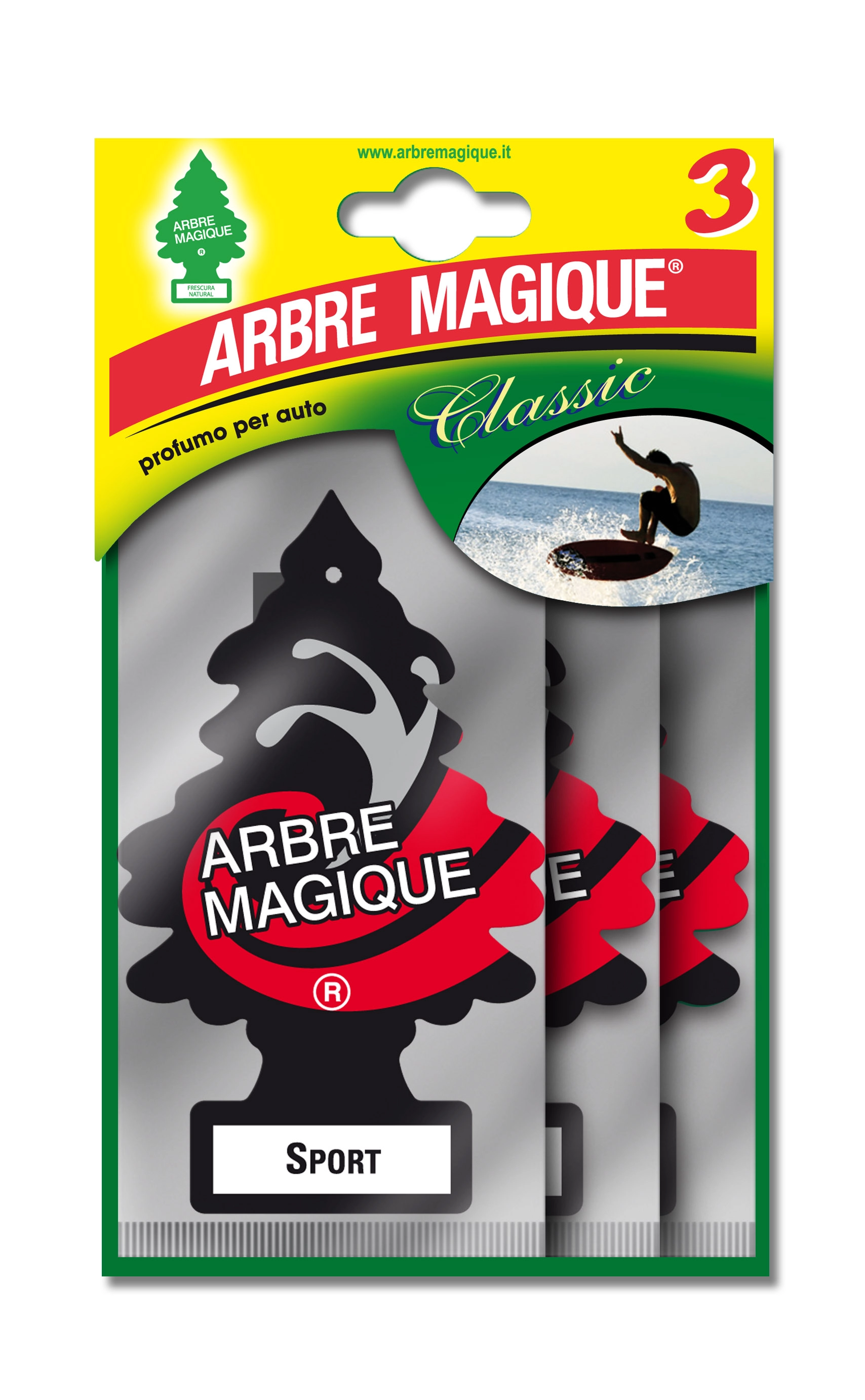 Deodorante auto Arbre Magique tris Sport