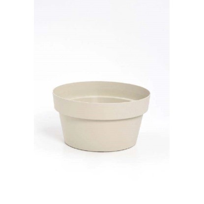 Ciotola in plastica riciclata Mymood 25 cm bianco pietra