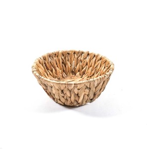 Cestino in banano Ø20x8 cm marrone