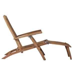 Lettino da giardino color legno della categoria Divani e poltrone da esterno.