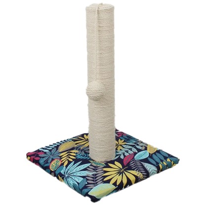 Tiragraffi gatto con gioco Leaves fantasia 30x30x42 cm