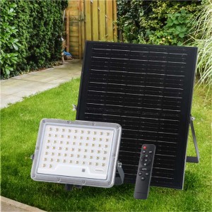 Proiettore solare in alluminio con pannello solare separato 2500 lm