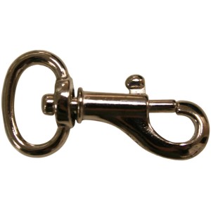 Moschettone color argento per applicazioni versatili.