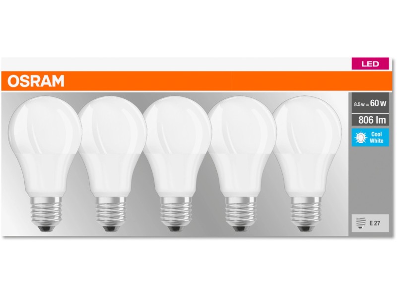 OSRAM lampadina LED dimmerabile, forma a goccia 100W 4000K E27