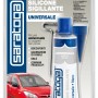 Saratoga Silicone Universale, sigillante nero per guarnizioni auto e riparazioni.