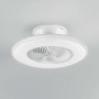 Plafoniera LED bianca con funzione ventilatore.