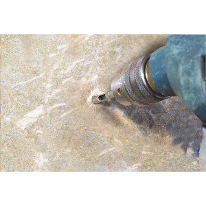 Punta diamantata LUX (8 mm) fora piastrella. Include guida per foratura precisa.