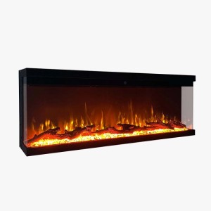 Caminetto elettrico parete/incasso 3 lati Divina Fire Boston130 1500 W L127 cm