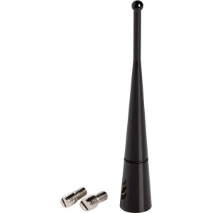 Antenna OBI nera, 10 cm, con viti per montaggio auto.